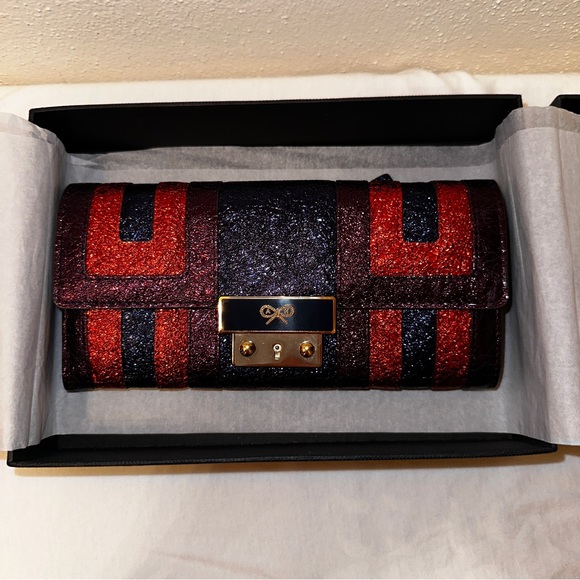 Anya Hindmarch Handbags - Anya Hindmarch Metallic Multicolor Ceramic Effect Leather Continental Wallet